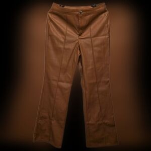 Brown Leather‎ Pants